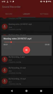 Sound Recorder android App screenshot 0