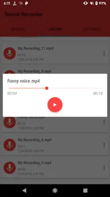 Sound Recorder android App screenshot 4